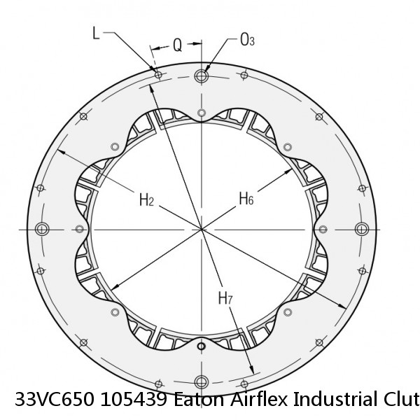 33VC650 105439 Eaton Airflex Industrial Clutch and Brakes